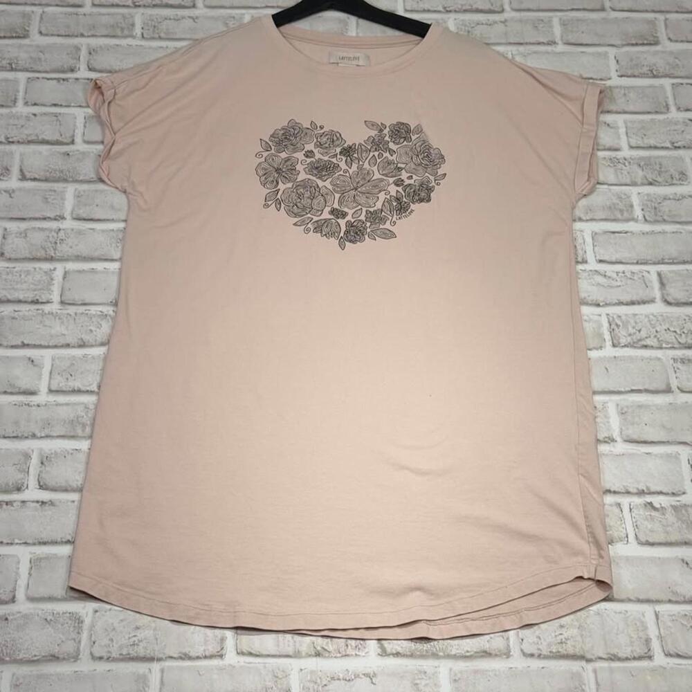 Lattelove T-Shirt Dress Sleep Dress Nightgown Women's Size M Pajamas Sleepwear